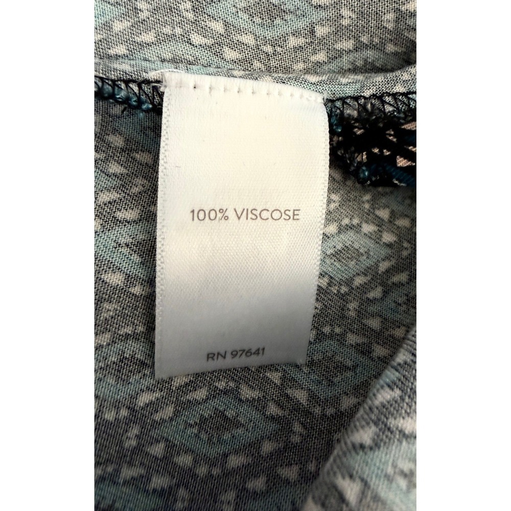 J Jill Wearever Foulard Print Shirtdress Size Small Button Front Pockets Lng Slv - Picture 6 of 6